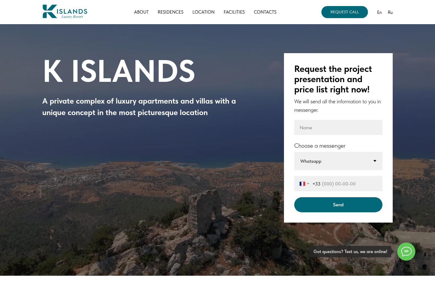 K Islands — премиальный сайт курортной недвижимости